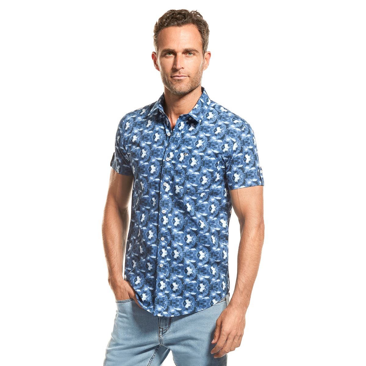 NEW MAN - Camisa Hailey Azul New Man