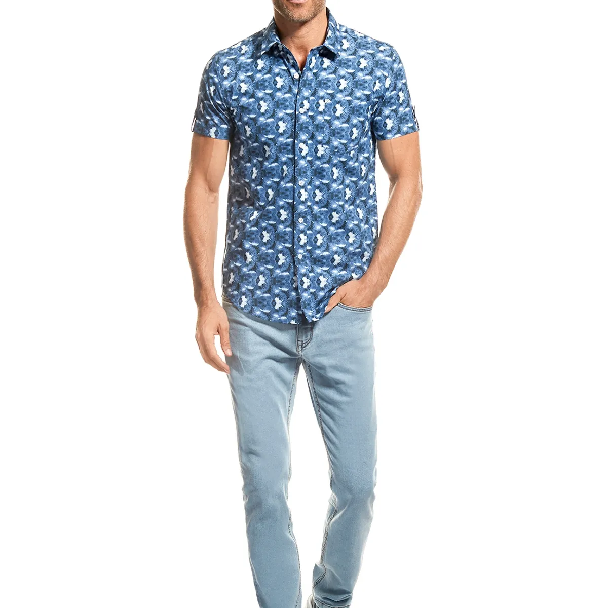 NEW MAN - Camisa Hailey Azul New Man