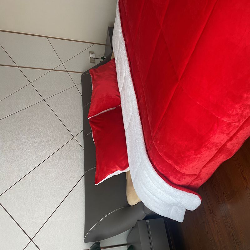 GENERICO - COBERTOR CHIPORRO PLUMON SHERPA 2 PLAZAS ROJO