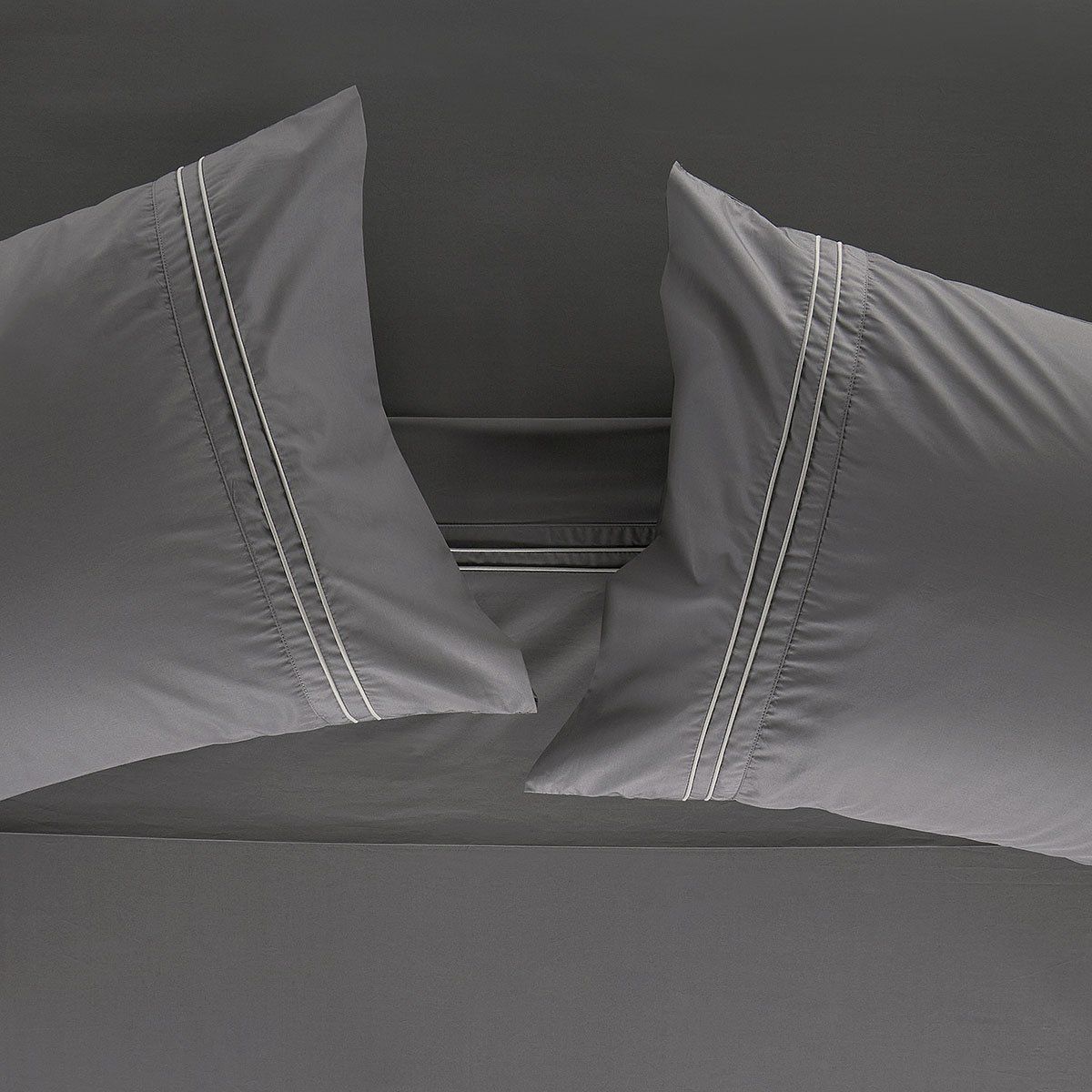 ROSEN - Sábana Rosen 300 Hilos Algodón Lisa Vivo Marengo King