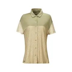ROCKFORD - Polera Lino Orgánico Mujer Tampa Verde
