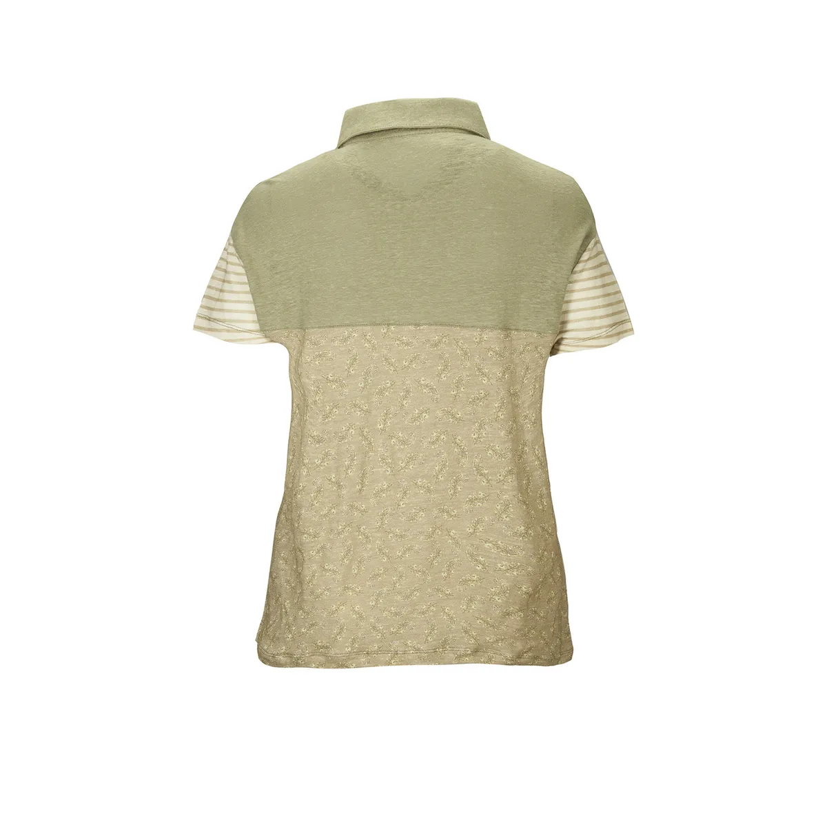 ROCKFORD - Polera Lino Orgánico Mujer Tampa Verde ROCKFORD