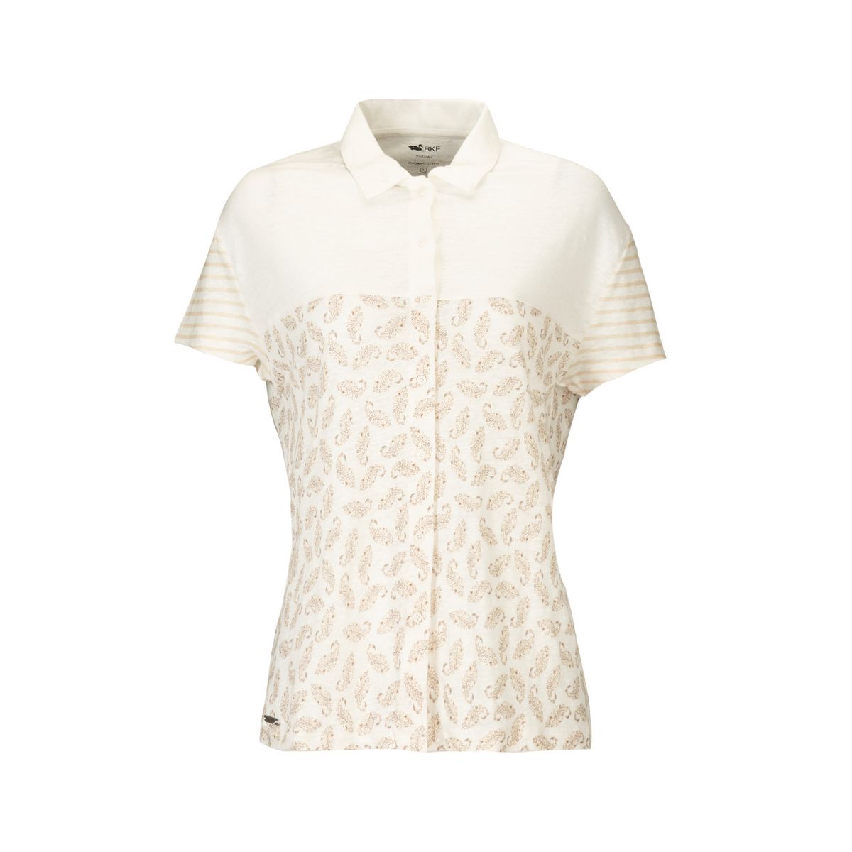 ROCKFORD - Polera Lino Orgánico Mujer Tampa Beige ROCKFORD