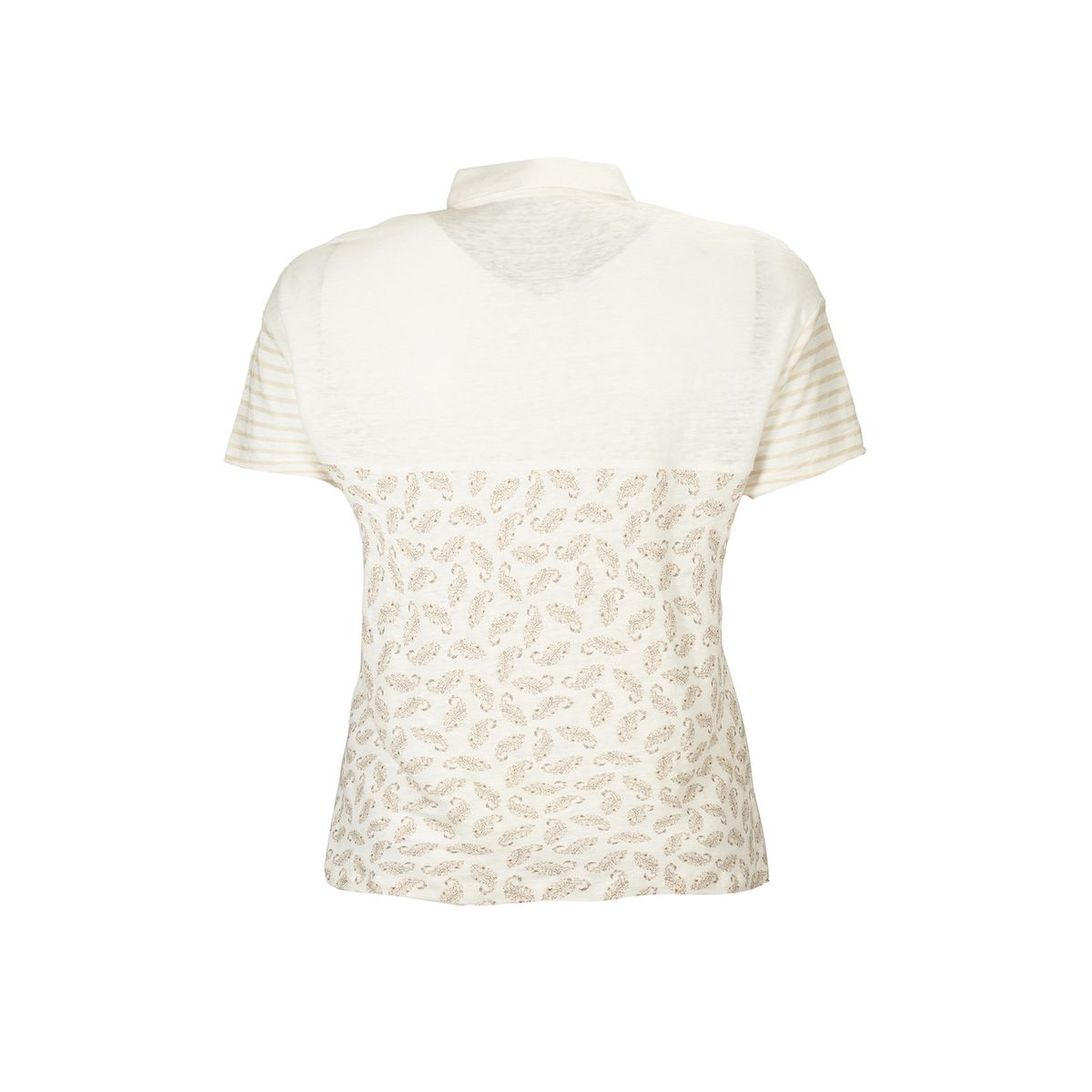 ROCKFORD - Polera Lino Orgánico Mujer Tampa Beige ROCKFORD