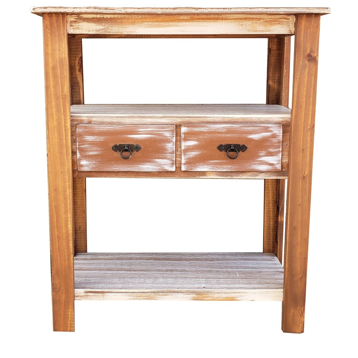 MARFELD MUEBLES - Mesa de arrimo cafe 2 cajones