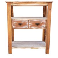 Mesa de arrimo cafe 2 cajones