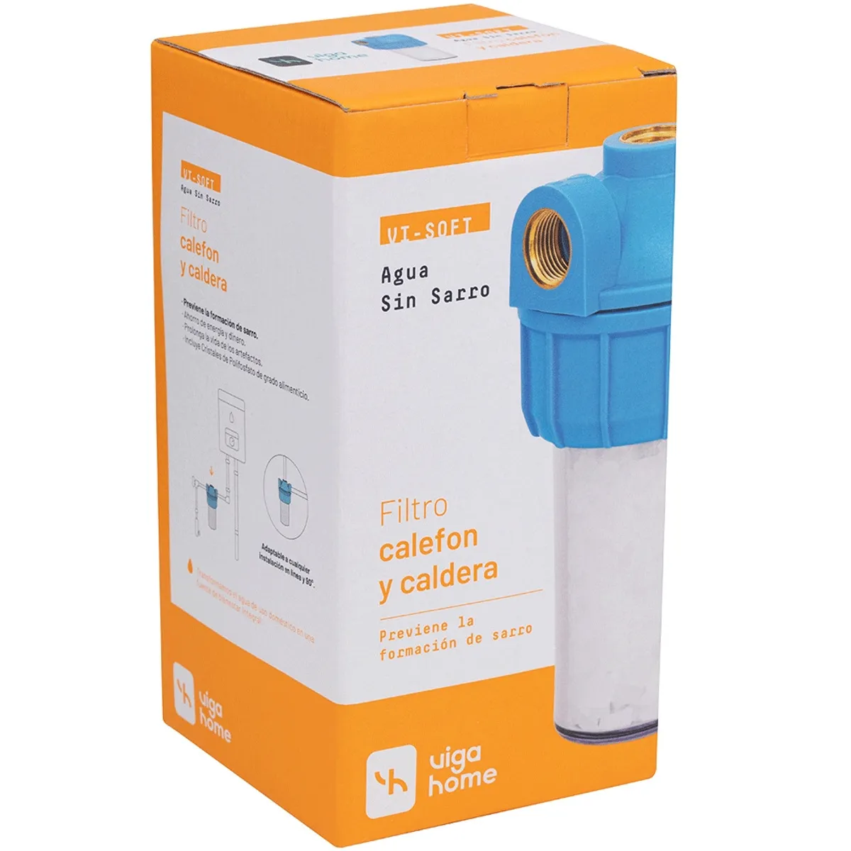 VIGAHOME - Filtro Antisarro para calefón y calderas Vigahome