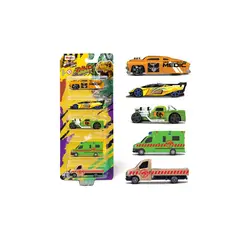 MAISTO - Pack 5 Autos Dino Adventure Fresh Metal 100