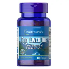 PURITANS PRIDE - Aceite De Higado 415mg 100 Capsulas Blandas