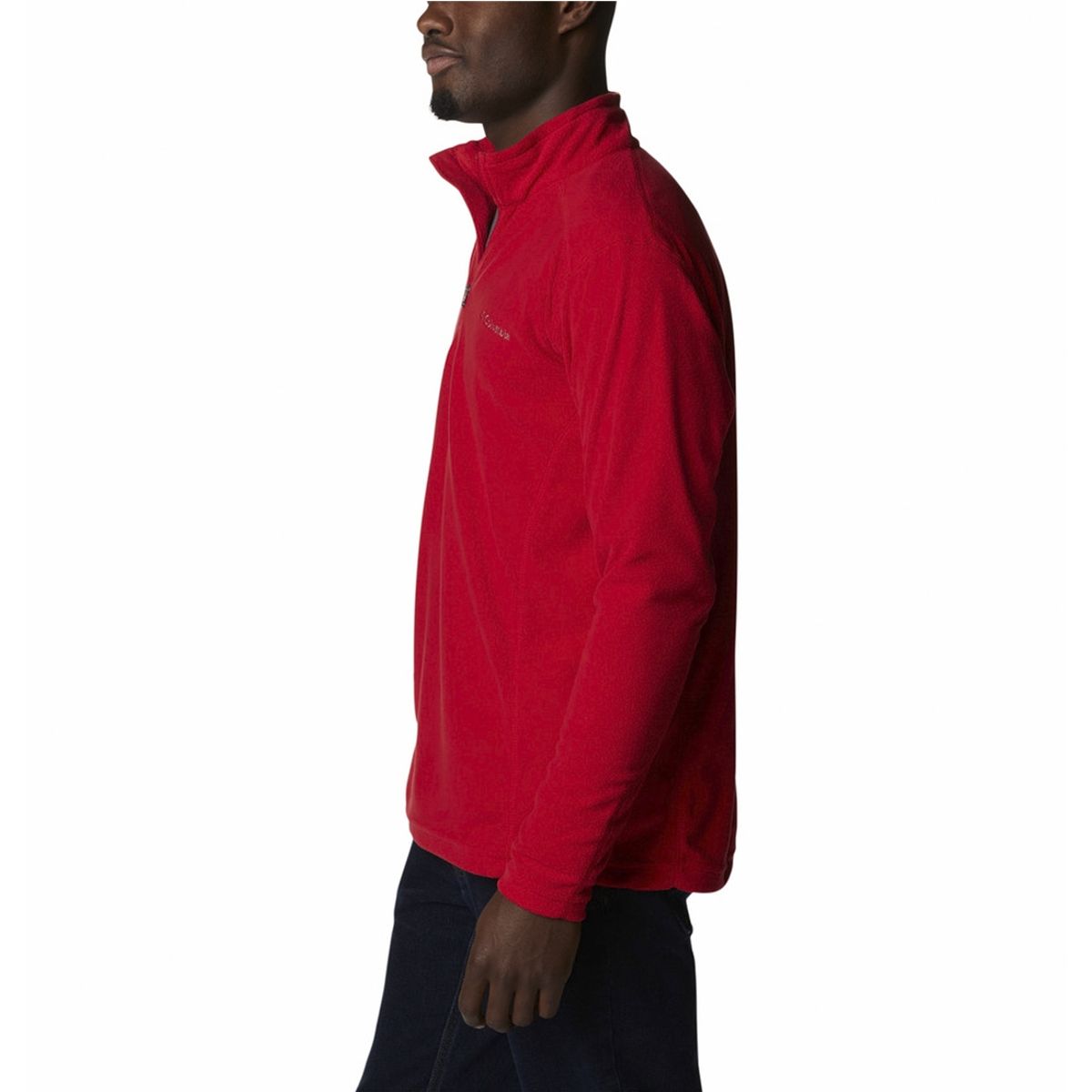 COLUMBIA - Polar Hombre Klamath Range Half Rojo COLUMBIA