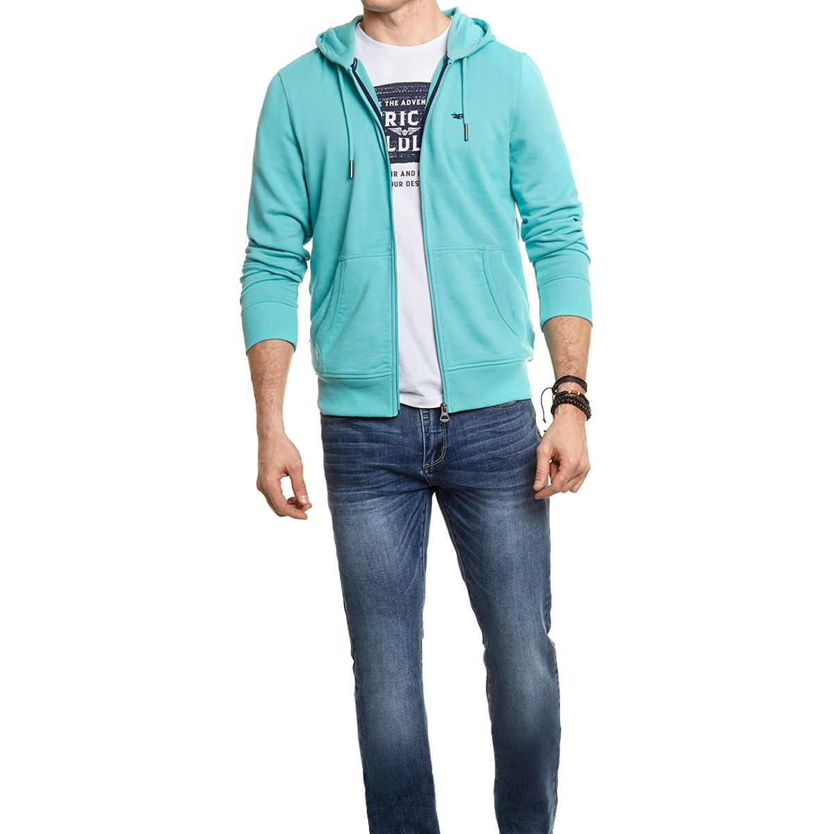 FEROUCH - Polerón Massachusetts Azul Ferouch