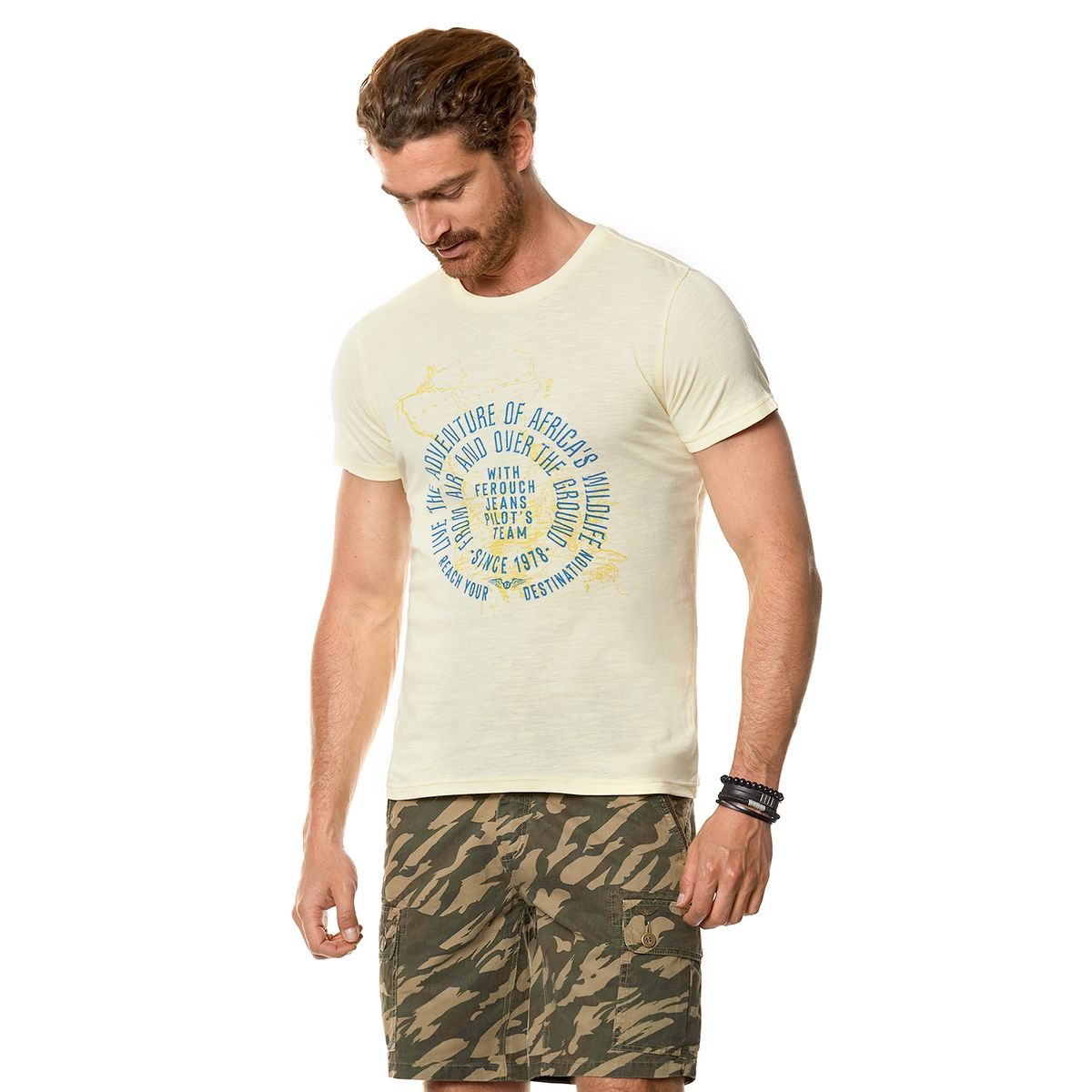 FEROUCH - Polera Sarasota Amarillo Ferouch
