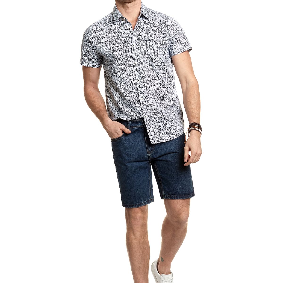 FEROUCH - Bermuda Clasico Azul Ferouch