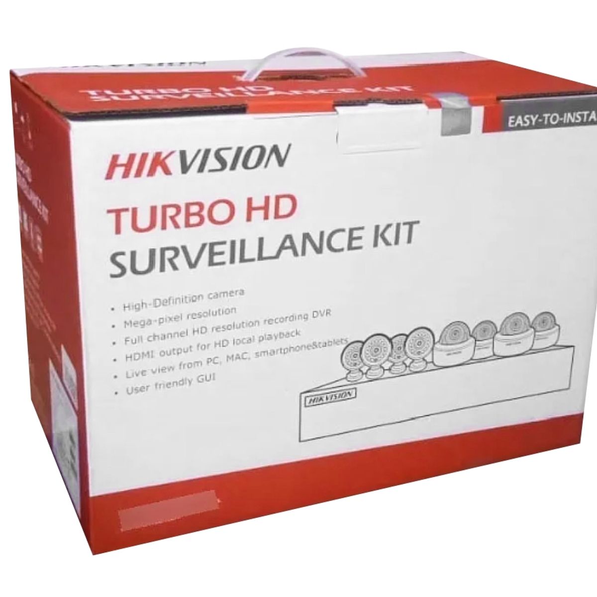 HIKVISION - Kit 8 Cámaras Hikvision 1080p Lite 4 Bala 4 Domo