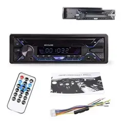 GENERICO - Radio Auto Panel Desmontable Bluetooth Mp3 Aux Usb / 213045