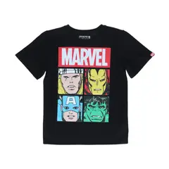 MARVEL - Polera niño negra