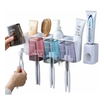 Imagen 2 del producto Dispensador Crema Dental Portacepillos 4 Envases / 8 Cepillo
