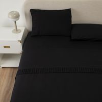 Sabanas Hotel Ultra Suave - Negro - 2 plazas