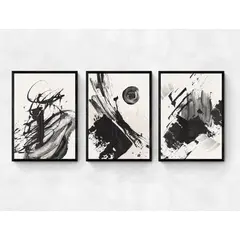 CREA TU CUADRO - Cuadros Abstracto BN 50x70 cm