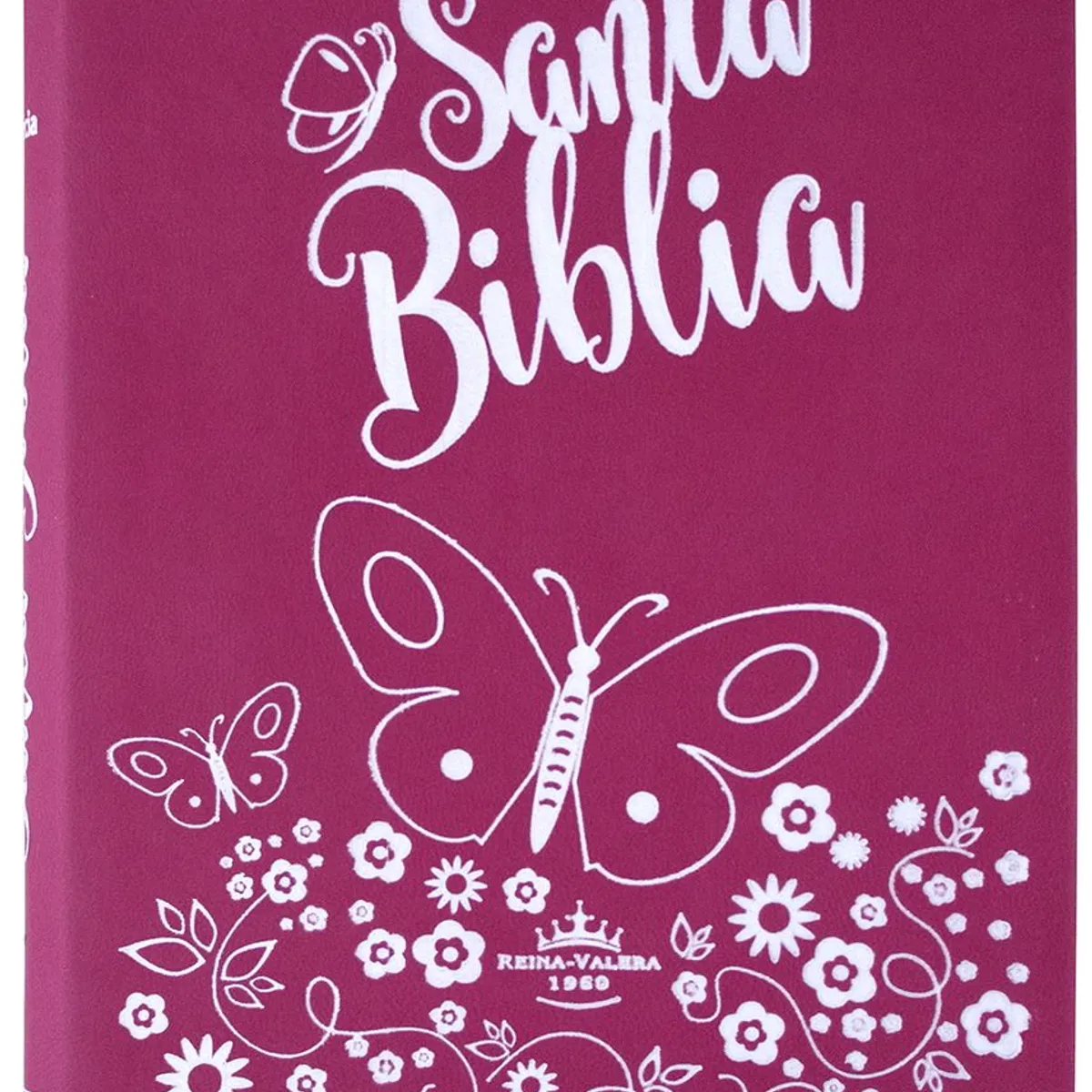 SOCIEDADES BIBLICAS UNIDAS - Biblia Letra Grande Reina Valera 1960 Rosado Mariposa con índice