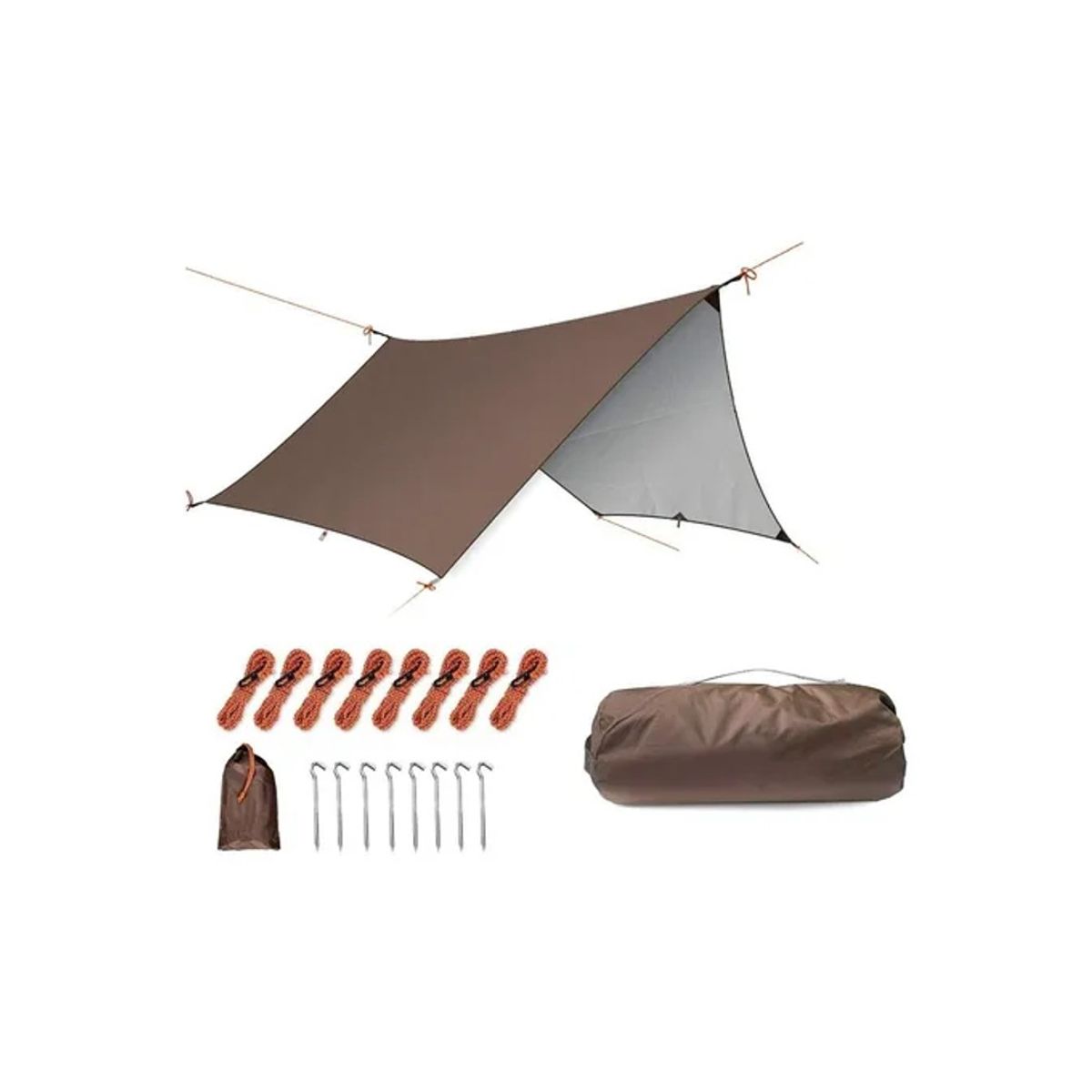 GENERICO - Toldo Carpa 3x5m Estaca Parasol Portátil Refugio Proteccion