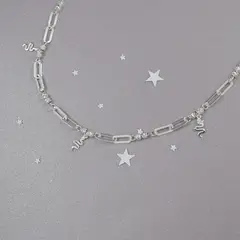 ROSETT - Pulsera Eslabonada con Esferas y Colgantes de Serpientes Plata Ley 925