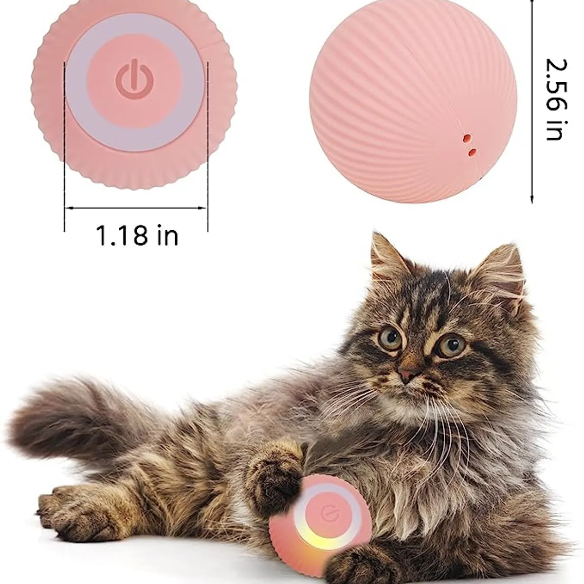 GENERICO - Pelota para Gatos Inteligente - Rosada
