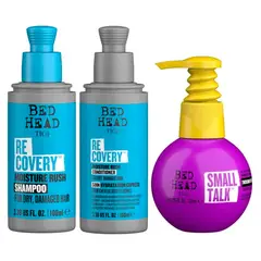 BED HEAD DE TIGI - Set Travel Hidratacion Shampoo Acondicionador y Crema Bed Head.-