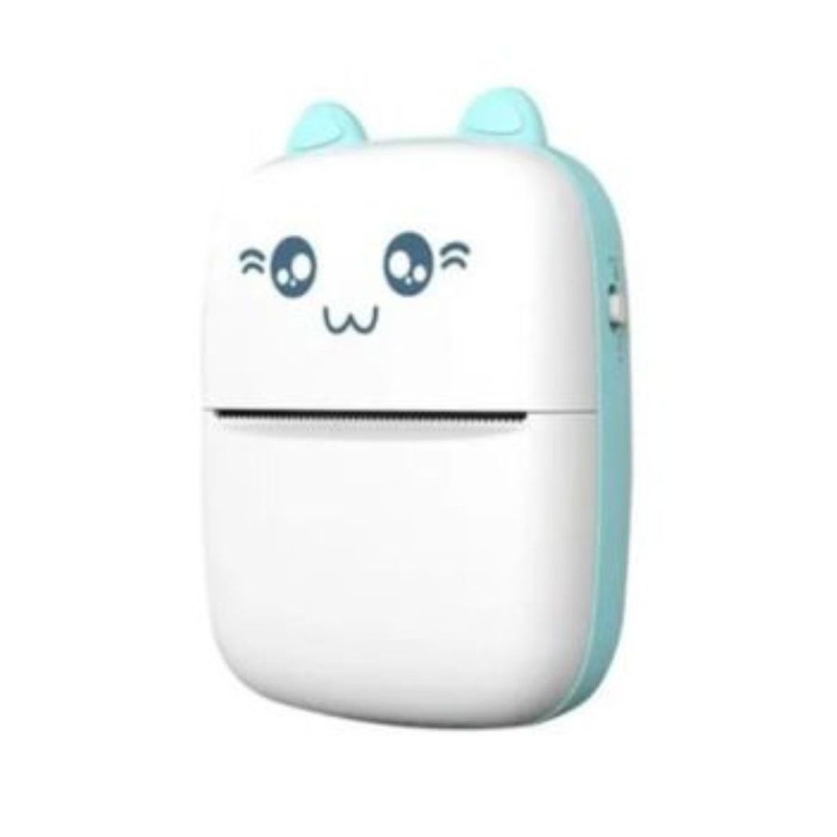 GENERICO - Mini Impresora Térmica Portátil Gatito Bluetooth Azul
