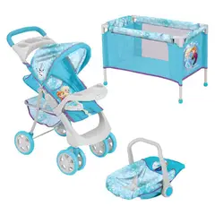 DISNEY - Coche Muñeca con Cuna Frozen