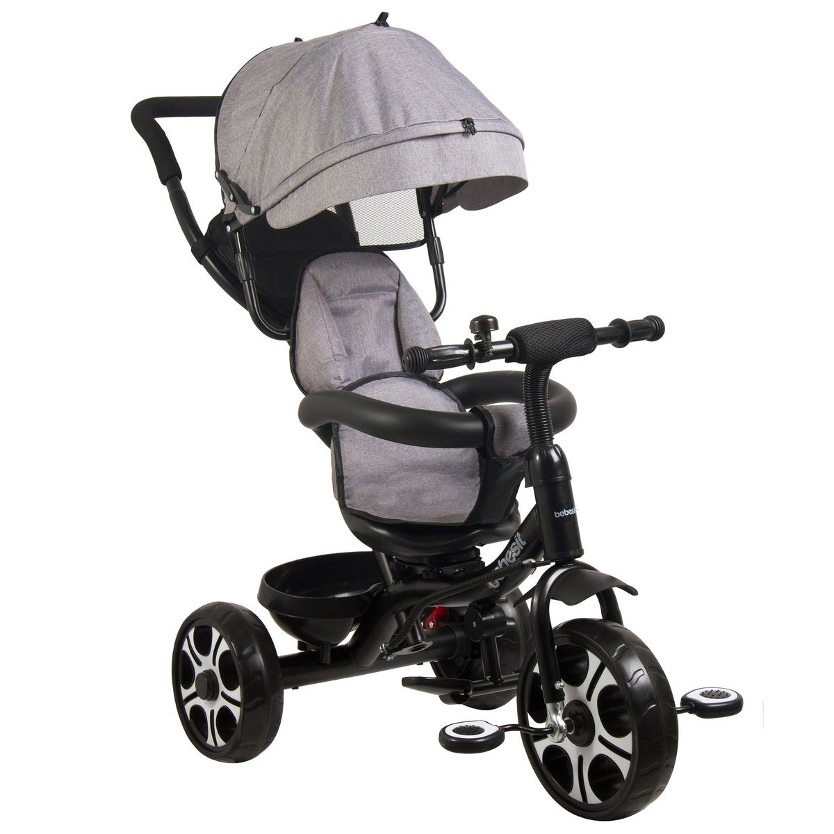 BEBESIT - Triciclo Infantil 360 1326 Gris Bebesit