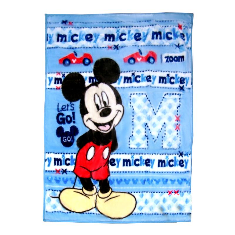 DISNEY - Manta Luxe Mickey Celeste Disney