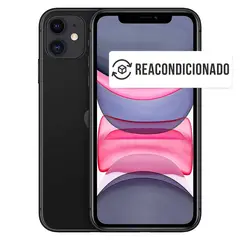 APPLE - IPhone 11 64 GB Black Reacondicionado