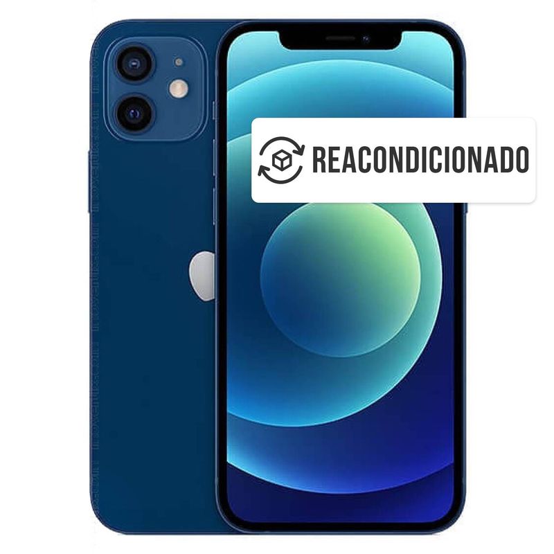 APPLE - Iphone 12 Blue 64 GB reacondicionado