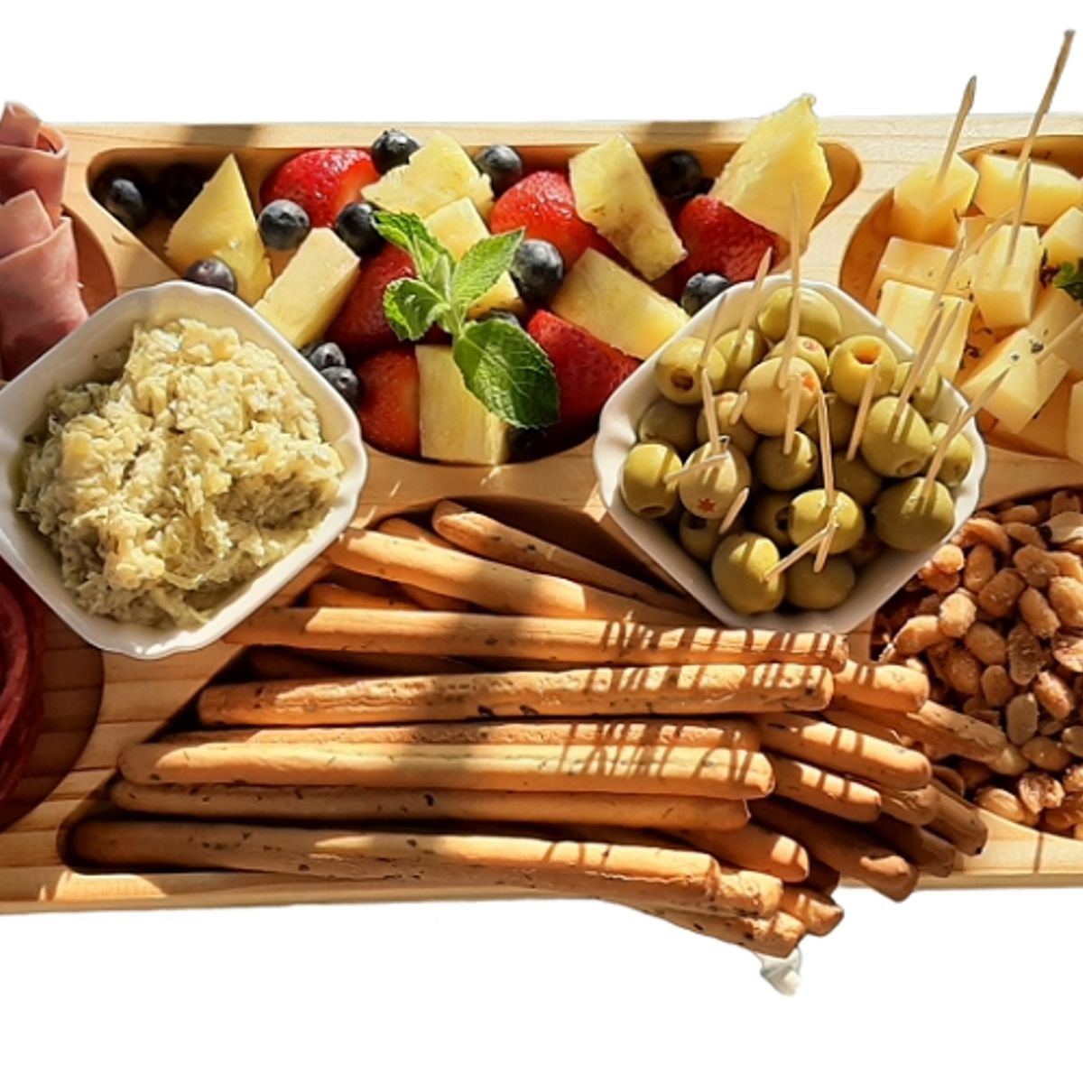 GENERICO - Tabla dúo para cóctel y carnes multiusos