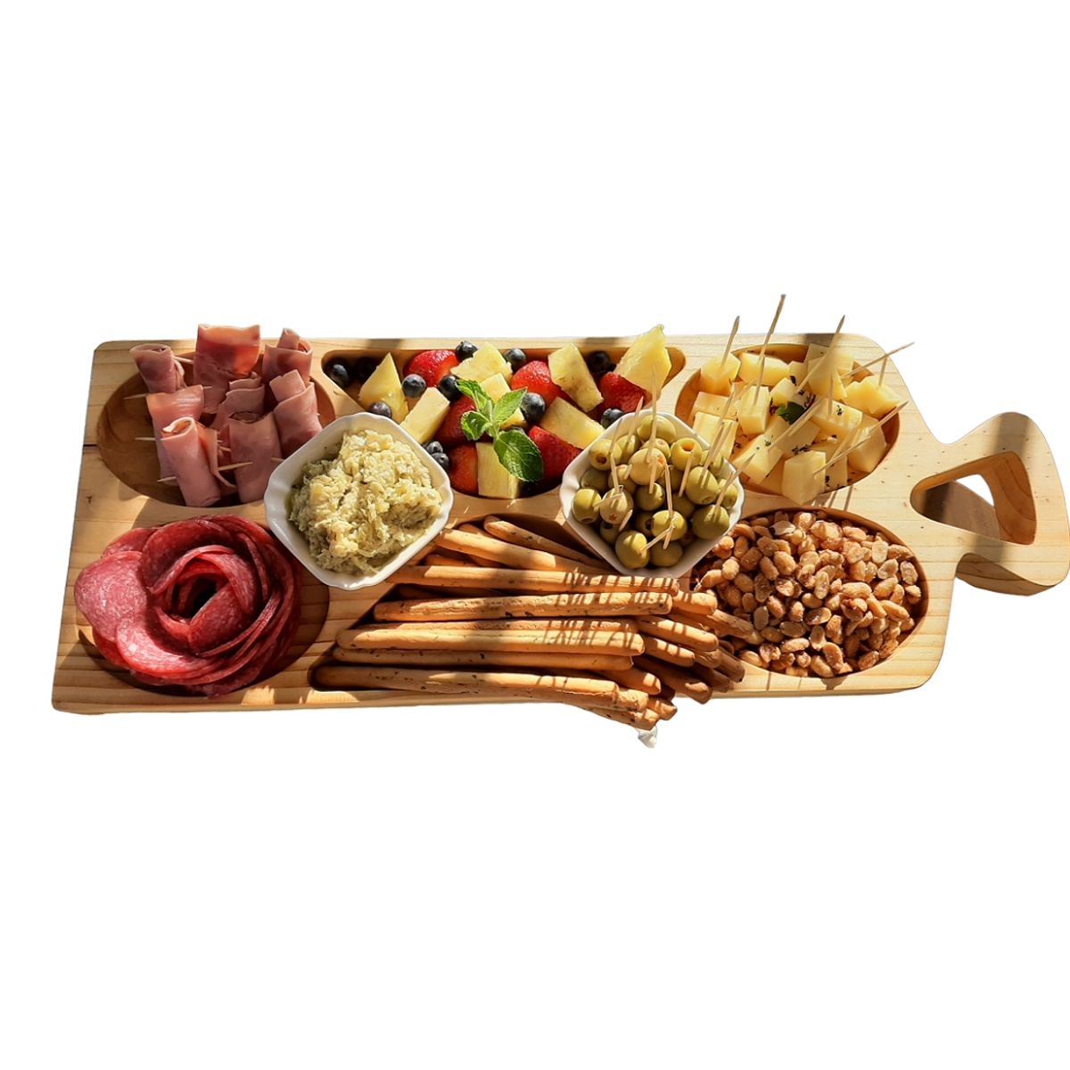 GENERICO - Tabla dúo para cóctel y carnes multiusos
