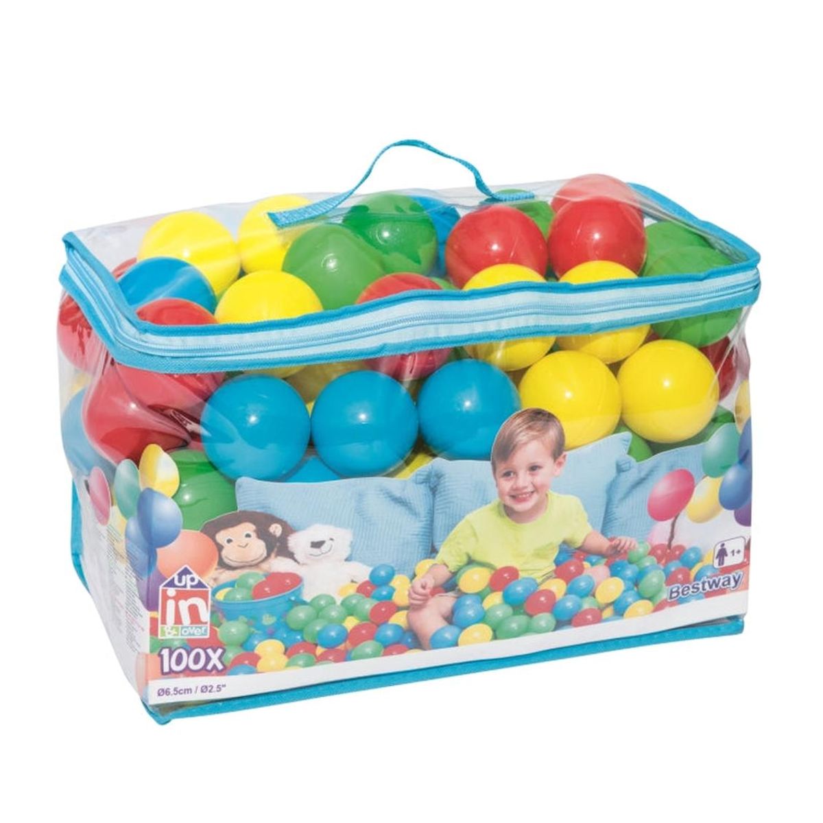 Pack 100 Pelotas Plasticas 6,5 Cms Bestway, marca BESTWAY - Foto Principal