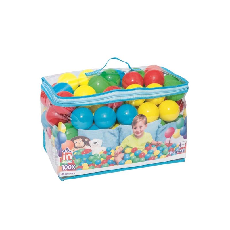 BESTWAY - Pack 100 Pelotas Plasticas 6,5 Cms Bestway
