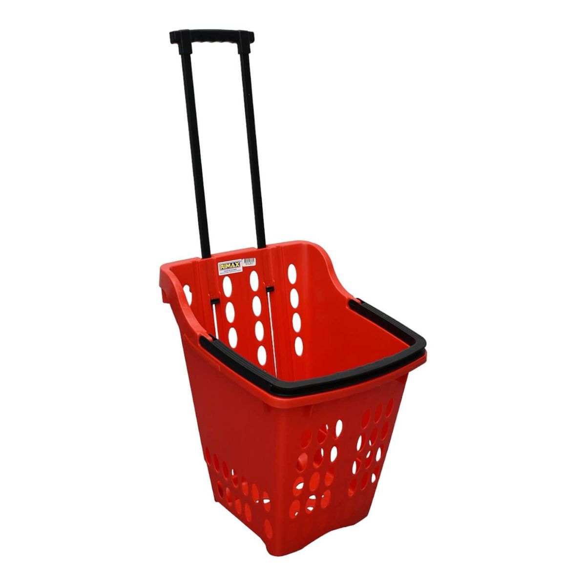 RIMAX - Carrito De Compras Rojo 42x36.6x55.5 cms Rimax