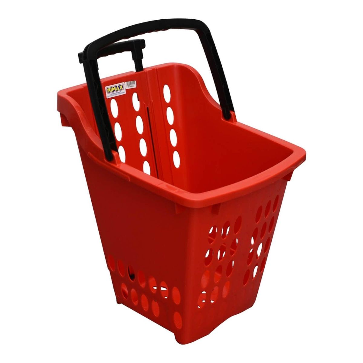 RIMAX - Carrito De Compras Rojo 42x36.6x55.5 cms Rimax