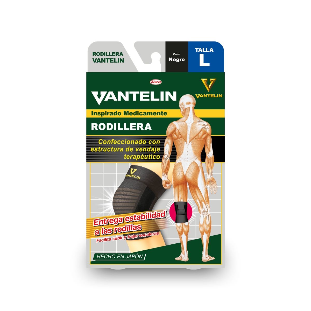 VANTELIN - Rodillera Estabilizadora Vantelin L Negra