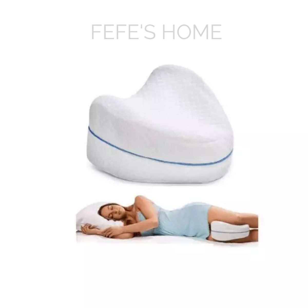 GENERICO - Pack Almohada Ortopédica Y Cojín Piernas Memory Terapéuticas