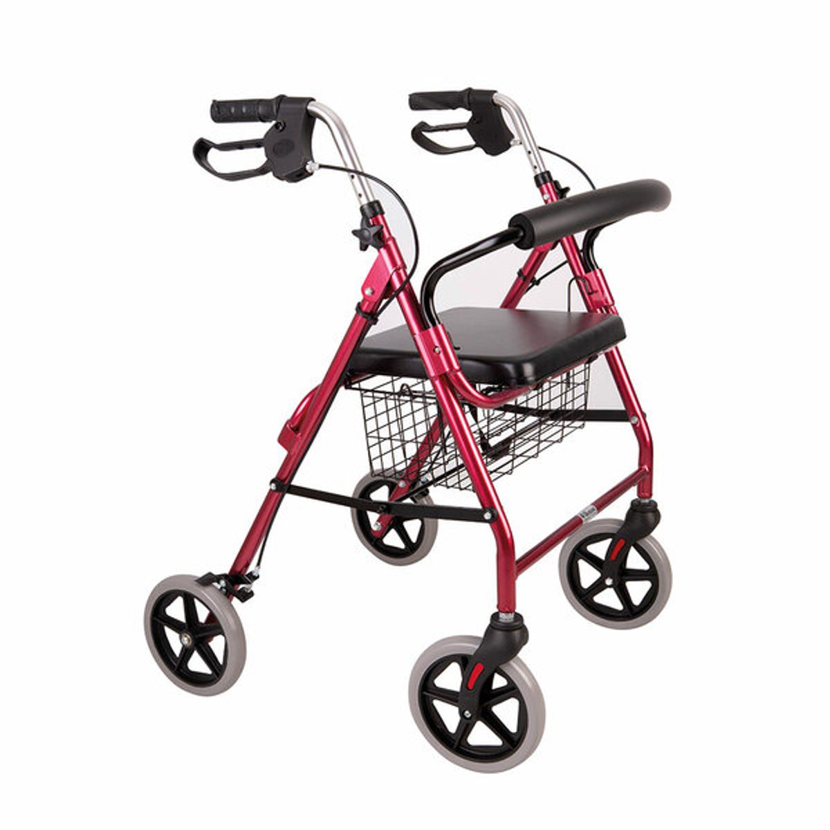 BLUNDING - Andador 4 ruedas con asiento y canasto - Blunding