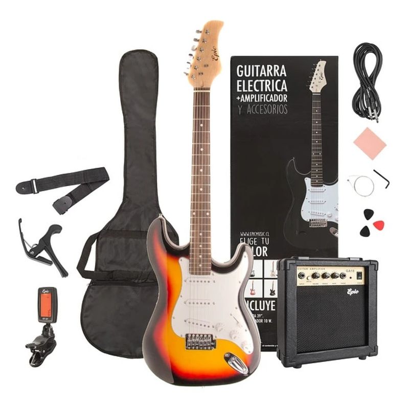GENERICO - Pack Guitarra Eléctrica Pro Con Amplificado 10W