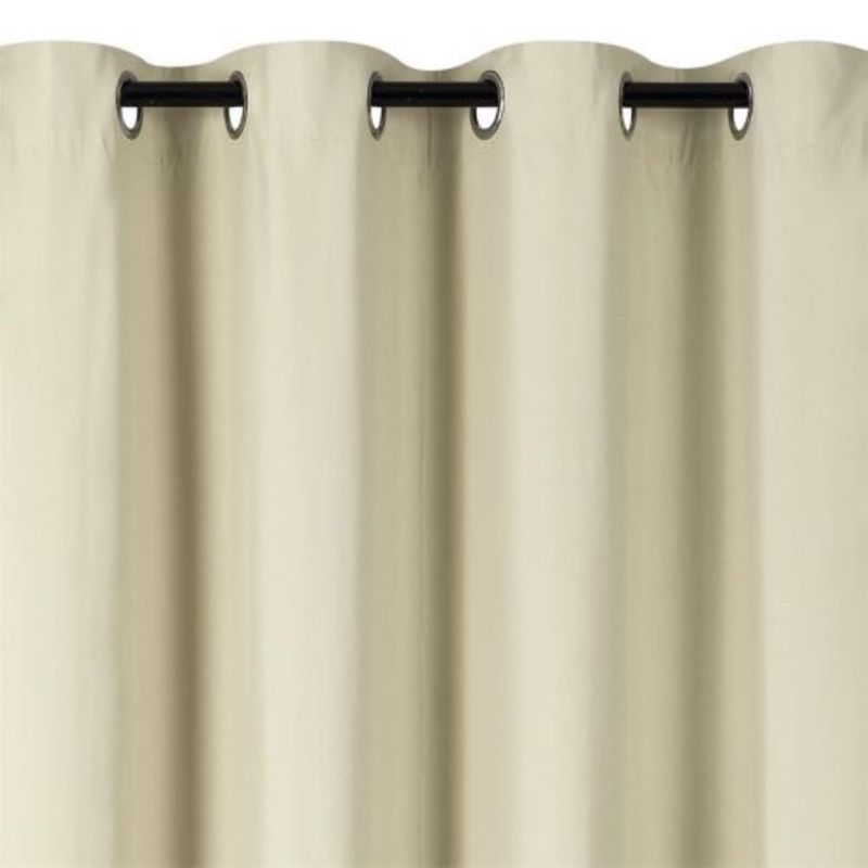 GENERICO - CORTINA BLACKOUT 2 PAÑOS 140X210 CM BEIGE.