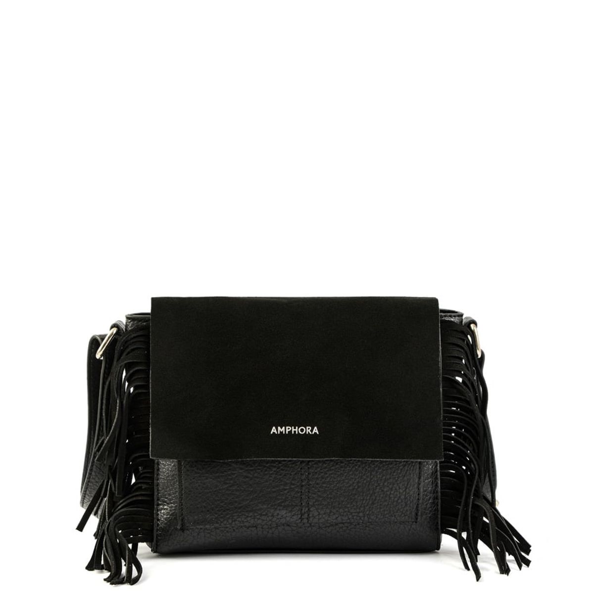 AMPHORA - Cartera Bandolera Mediana Sandy Negro