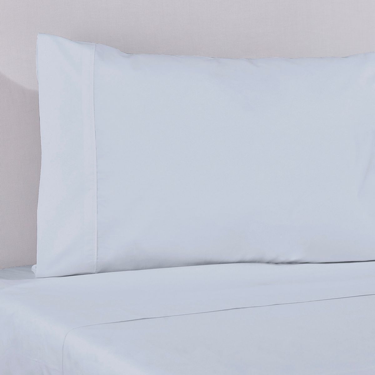 NINA HERRERA - Sábana Lisa Azul Brisa 220 Hilos 1 Plaza