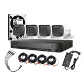 HIKVISION - Kit 4 Cámaras 1080p Lite 4 Bala Exterior
