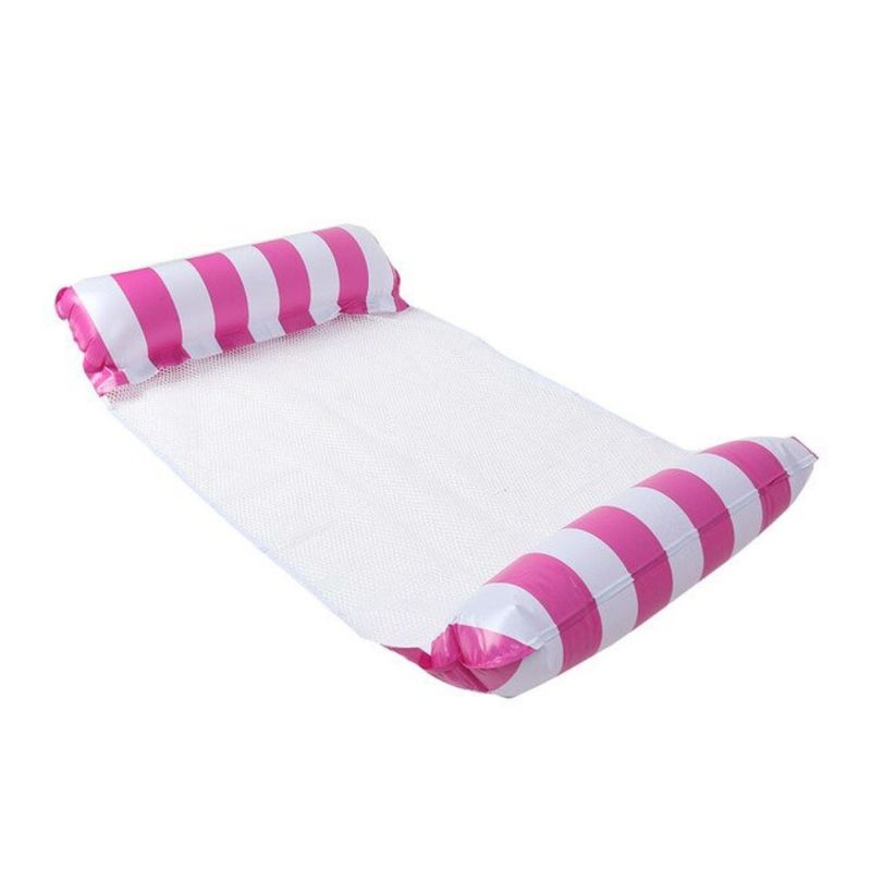 GENERICO - Flotador Inflable de Cama Hamaca 115 x 66 cm Piscina Rosado