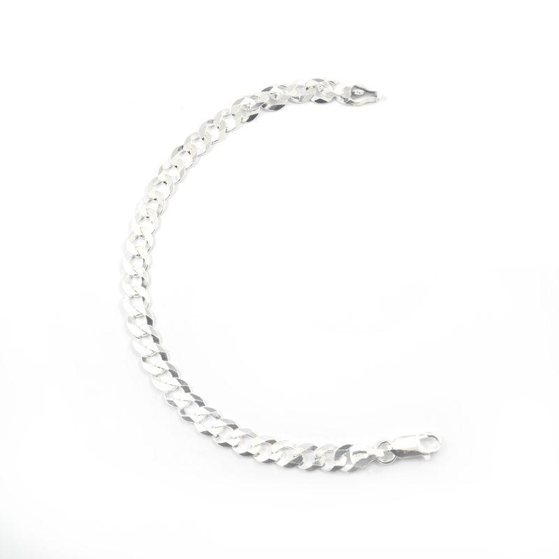 ROSETT - Pulsera Groumet Plata Ley 925
